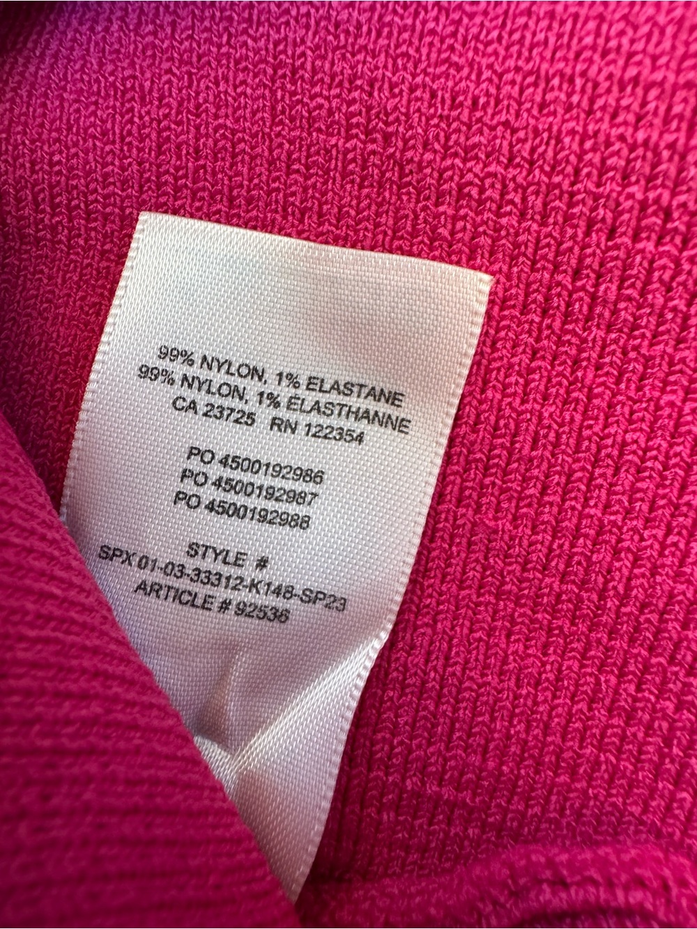 Babaton Aritzia Sculpt Knit Squareneck Cropped Top Fuchsia XS - Picture 3 of 3